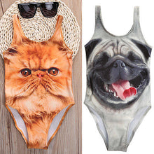 Load image into Gallery viewer, Cat And Dog Kids Baby Girls One Piece Swimsuit Summer Beach Bikini Swimwear Bathing Suit