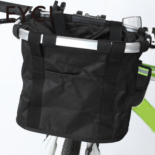 EYCI Pets Cat Seat Dog Bicycle Basket Bicycle Aluminum Alloy Frame Bike Detachable Cycle Front Carrier Bag Pet Carrier