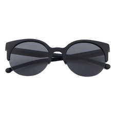 Load image into Gallery viewer, Unisex Adult Stylish Retro Round Circle Shaped Frame Semi-Rimless Anti-UV 400 Eye Cat Sunglasses