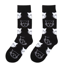 Load image into Gallery viewer, Brand Socks For Women High Socks Cute Cartoon Cat Pattern Of Cotton Knit Happy Hosiery