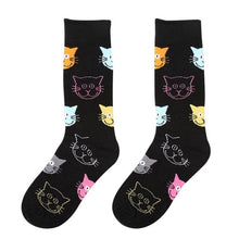 Load image into Gallery viewer, Brand Socks For Women High Socks Cute Cartoon Cat Pattern Of Cotton Knit Happy Hosiery