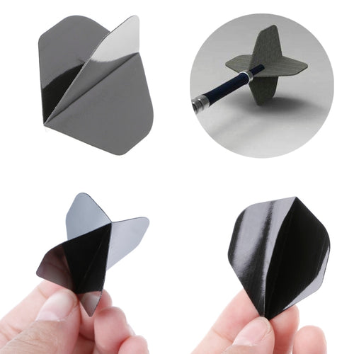 30 Pcs High Quality Simple Pure Black PET Dart Flights Drop Ship