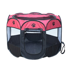 Load image into Gallery viewer, Folding Portbale Pet Tent Dog House Cage Dog Cat Tent Playpen Puppy Kennel Easy Operation Octagonal Fence Outdoor Supplies