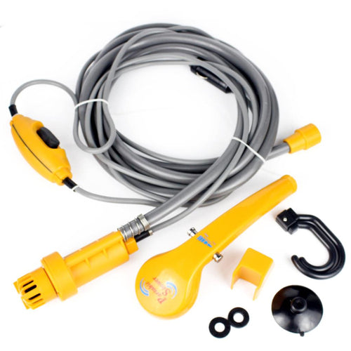 Outdoor 12V Camping Hiking Travel Car Pet Shower Spa Wash Kit Useful Tools Promotion Washing Machine Parking