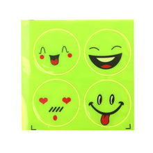 Load image into Gallery viewer, Funny Reflective Bicycle Bike Sticker Smiling Face Pattern Safety Night Riding Decal Night Riding Sticker decoration accessories