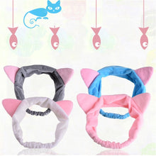 Load image into Gallery viewer, 1 Pcs Multicolor Cute Hairband Band Hair Cat Ears Head Lovely Hair Band Wash Face Girls Band Hair Accessories