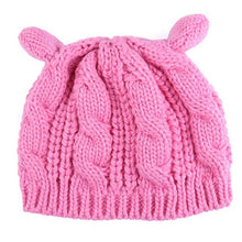 Load image into Gallery viewer, GYM Exercise Warm Hat Protection Sports Outdoor Women Cat Ear Hiking Caps Winter Windproof Sport Hat Knit Ski Cap