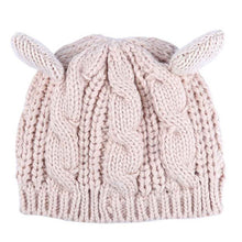 Load image into Gallery viewer, GYM Exercise Warm Hat Protection Sports Outdoor Women Cat Ear Hiking Caps Winter Windproof Sport Hat Knit Ski Cap