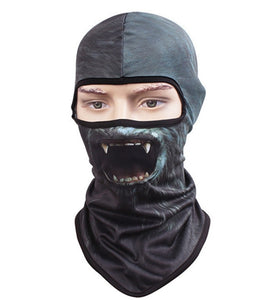 Face BalaclavaNew 3D Animal Dog Cat Balaclava Cap Outdoors Cycling Sunscreen Cs Headgear Animal Mask Masked Hats
