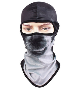Face BalaclavaNew 3D Animal Dog Cat Balaclava Cap Outdoors Cycling Sunscreen Cs Headgear Animal Mask Masked Hats