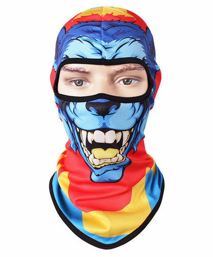 New Snowboard Tiger Party Helmet Liner Winter Warmer Pet Full Moon Halloween Mask 3d Cat Dog Animal Balaclava Bicycle Hats