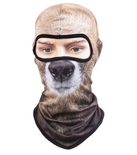 Load image into Gallery viewer, New Snowboard Tiger Party Helmet Liner Winter Warmer Pet Full Moon Halloween Mask 3d Cat Dog Animal Balaclava Bicycle Hats