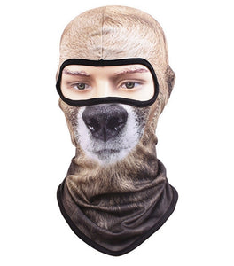 New Snowboard Tiger Party Helmet Liner Winter Warmer Pet Full Moon Halloween Mask 3d Cat Dog Animal Balaclava Bicycle Hats