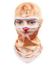Load image into Gallery viewer, New Snowboard Tiger Party Helmet Liner Winter Warmer Pet Full Moon Halloween Mask 3d Cat Dog Animal Balaclava Bicycle Hats