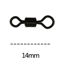 Load image into Gallery viewer, 20pcs catfish swivels big cat mega swivel ball bearing cortest rolling swivels 14mm crane swivel without snap for carp fishing