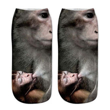 Load image into Gallery viewer, 1Pair Women Sport Socks 3D Print Cat Unisex Low Cut Ankle Socks Sports Cycling Sock