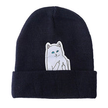 Load image into Gallery viewer, 2017 Winter Sport Hats Solid Windproof Cotton Hot Cartoon Cat Print Running Caps Patch Hat Women Men