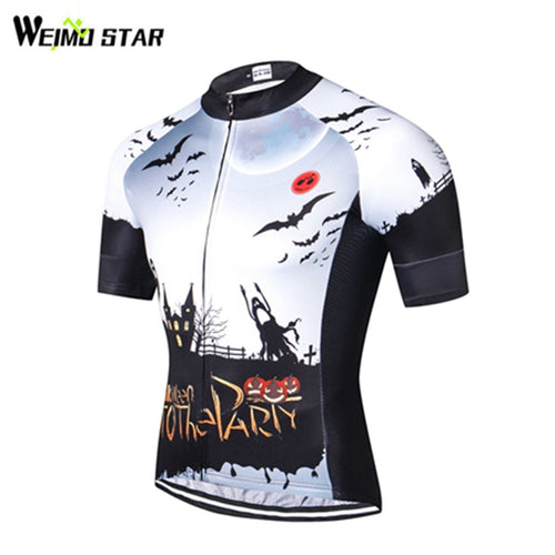 Weimostar Team Pro Cycling Jersey Summer Ropa Ciclismo mtb Bicycle Cycling Clothing Bike Jersey Shirt wear Cat Eagle Black White