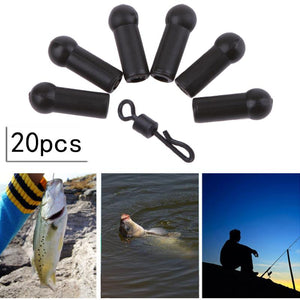 20Pcs/set Carp Fishing Lead Buffer Beads Carp Coarse Rig with Quick Change Swivels Accessories Lead Clips Carp Sets of Outdoors