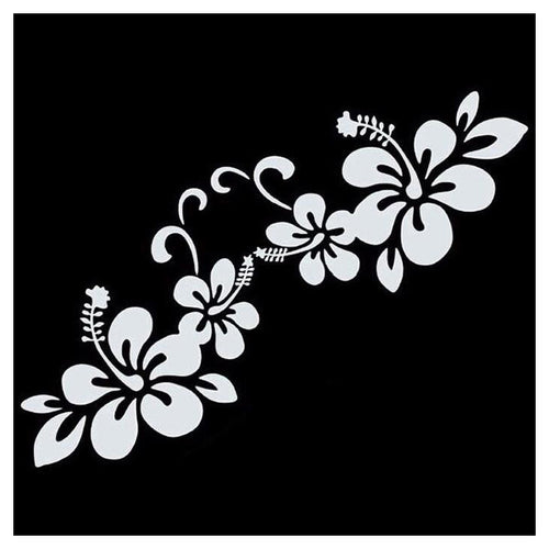 Good deal-bicycle accessory 14 x 10cm Flower Pattern Scratch-Resistant Stickers Auto Sticker Customization Sticker-Flow